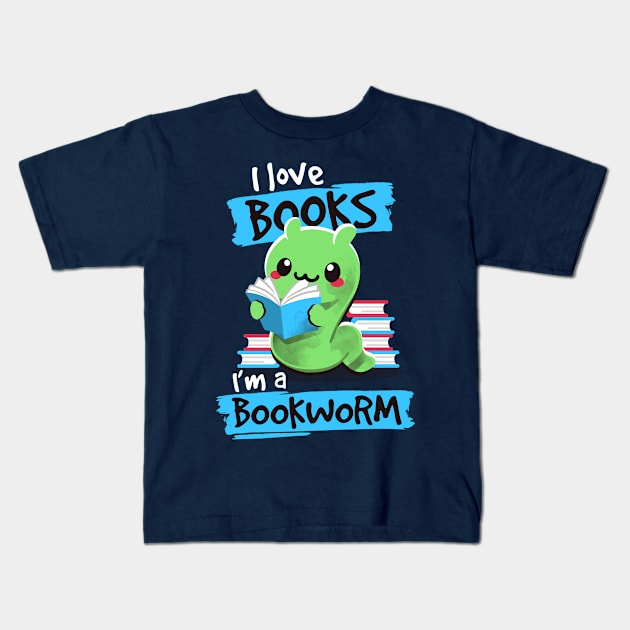 Bookworm Kids T-Shirt by NemiMakeit